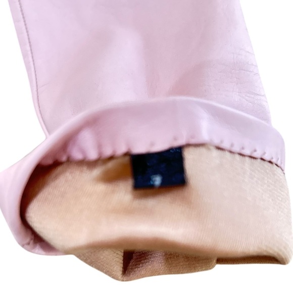NWT Neiman Marcus 100% kid leather & silk lining in ballet pink size 7 - Picture 5 of 6